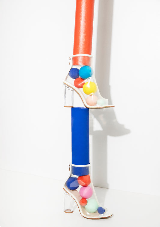 Bubble heels / pop art style photo print