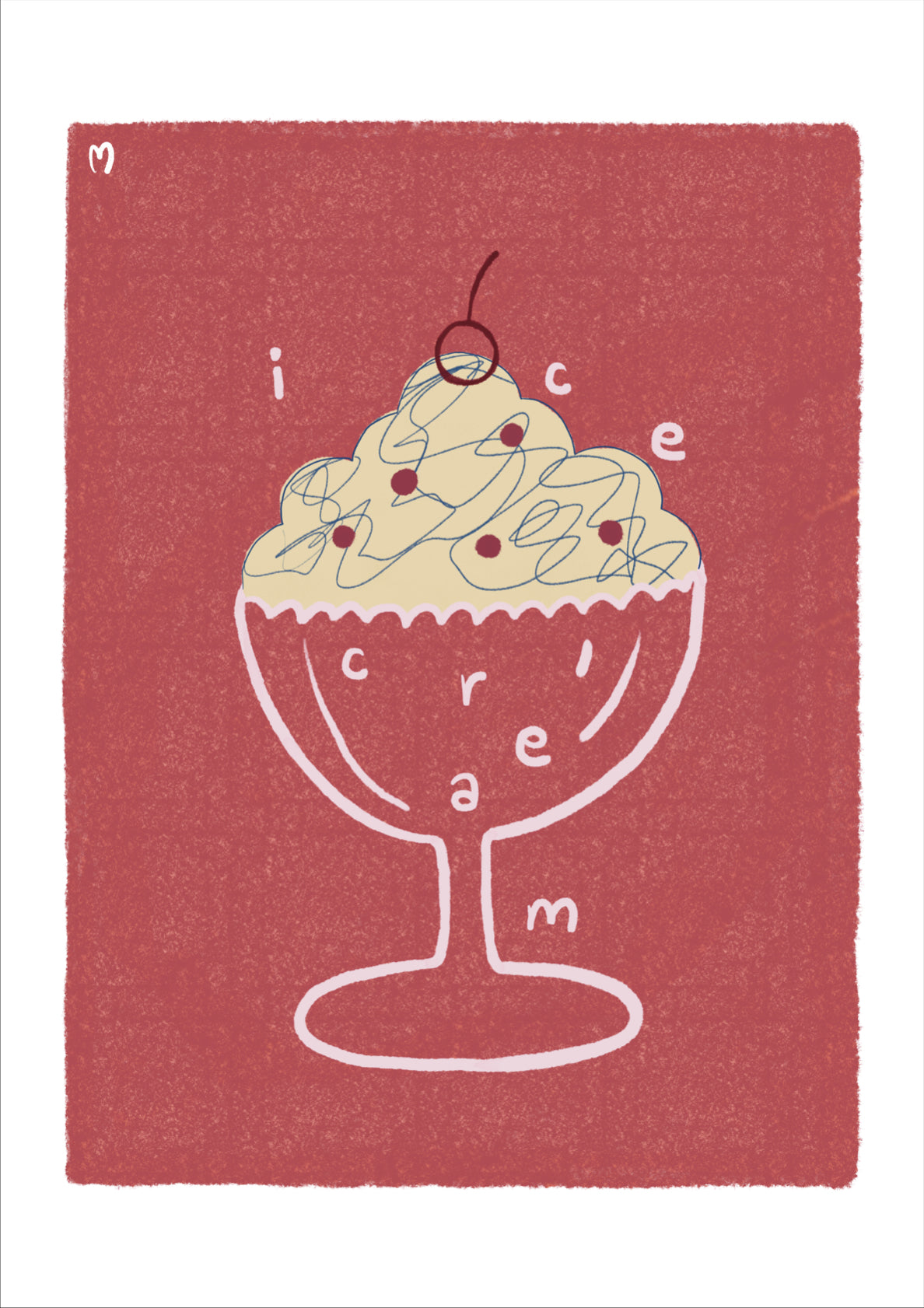 Cherry Vanilla Ice Cream