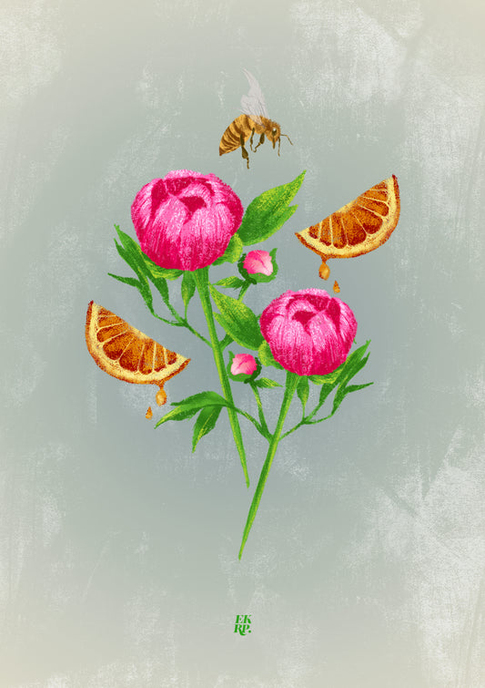 Bee & Peony