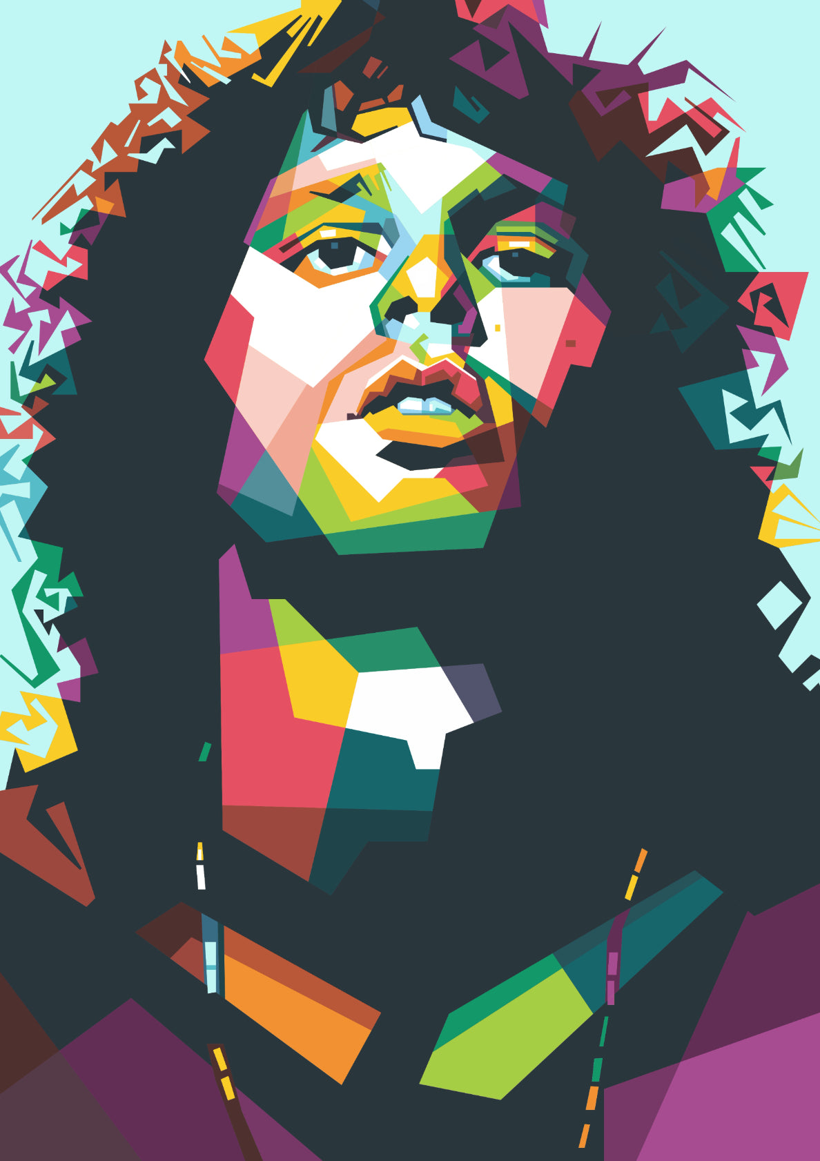 Jim Morrison Pop Art WPAP