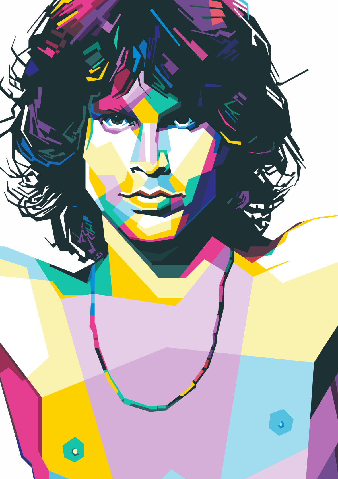 Jim Morrison Pop Art WPAP