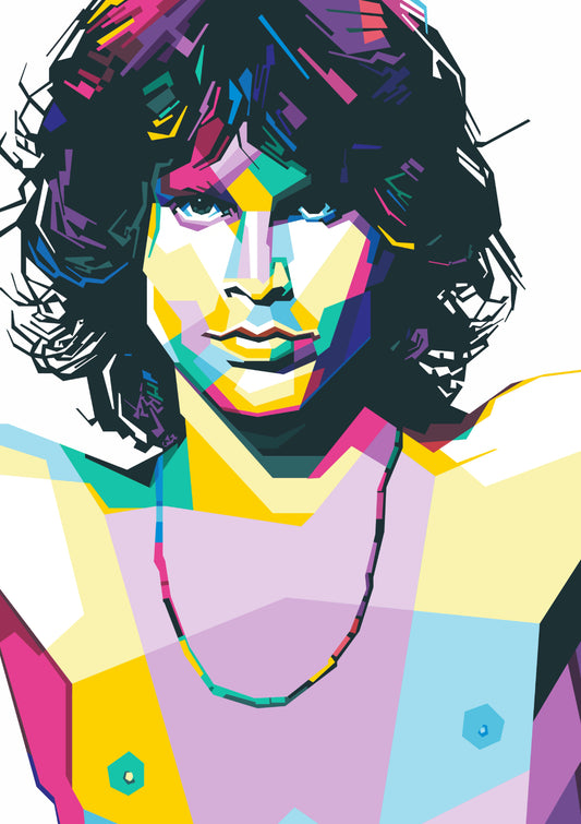 Jim Morrison Pop Art WPAP