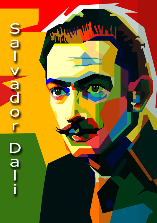 Salvador Dali Spain Master Artist Painting Pop Art WPAP
