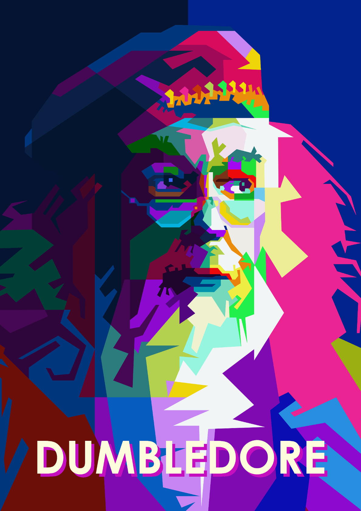 Albus Dumbledore Pop Art WPAP