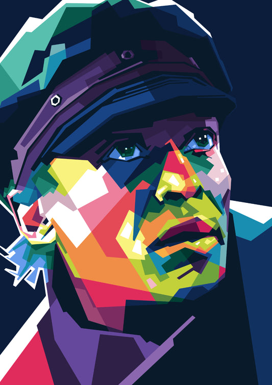 Mile Davis in WPAP style.