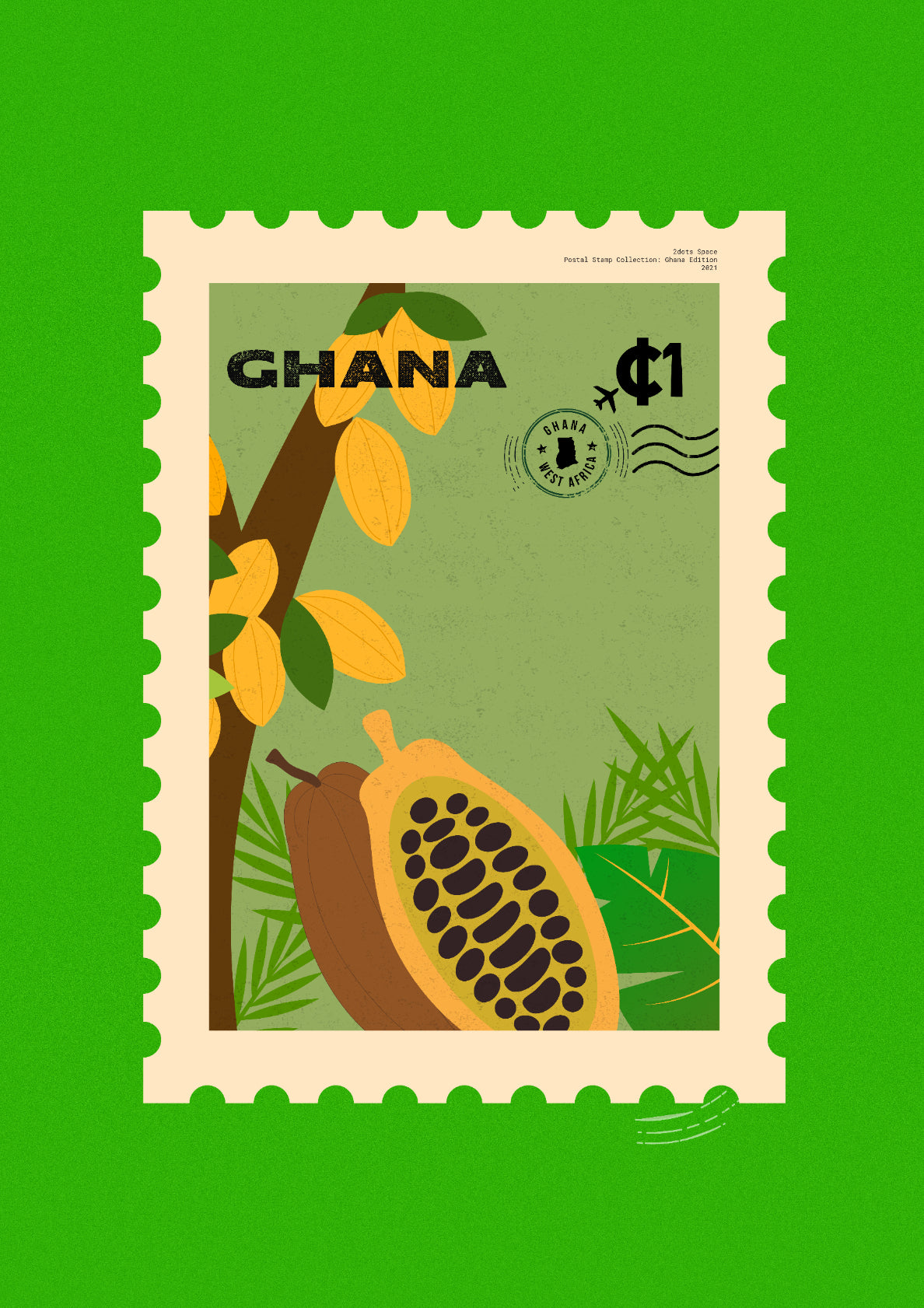 Ghana Postal Stamp Series: Ghana Cocoa