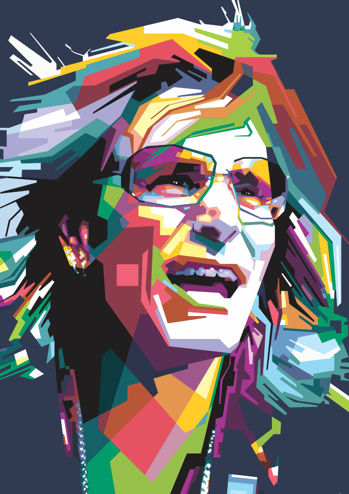 Steve Vai Pop Art WPAP
