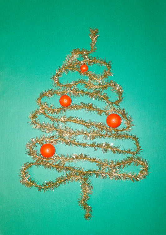 Sparkly Christmas tree / pop art style photo print