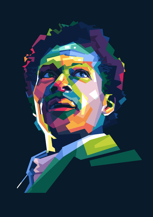 Chuck Berry Pop Art WPAP