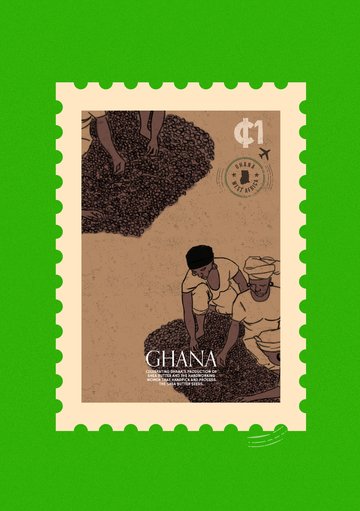 Ghana Postal Stamp Series: Ghana Shea butter