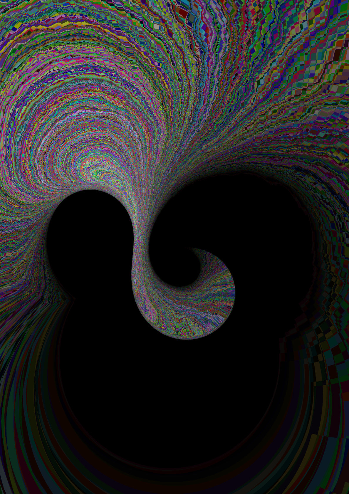 Emerging Spiral (black)