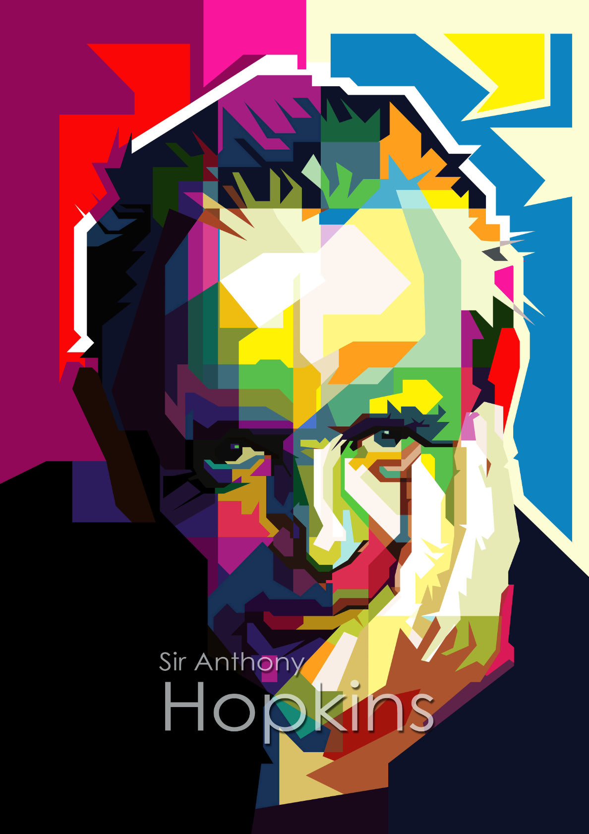 Sir Anthony Hopkins Pop Art WPAP