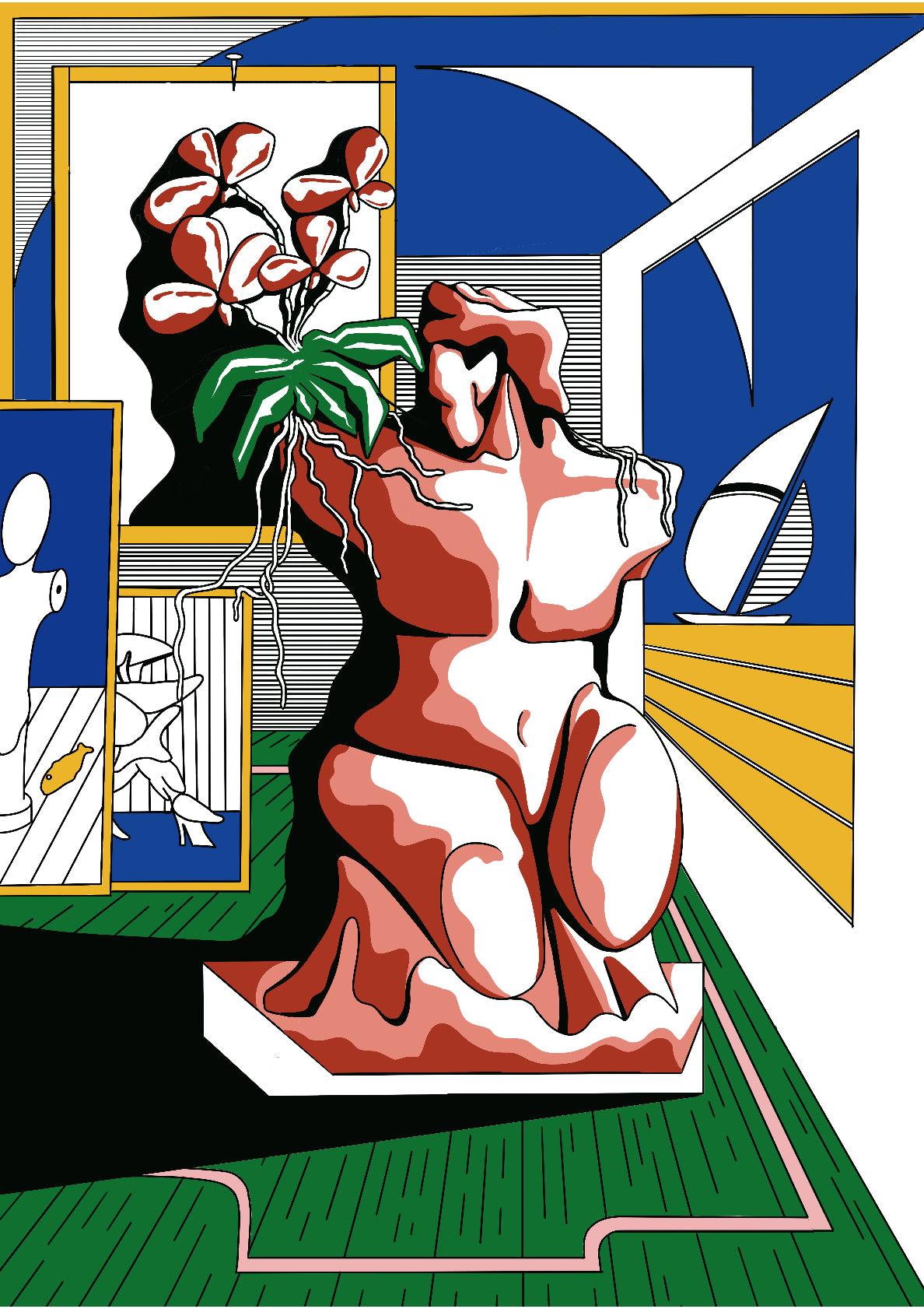 Window above the ocean