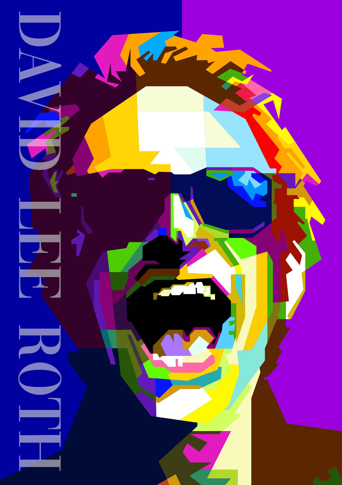David Lee Roth Rock Singer Art WPAP