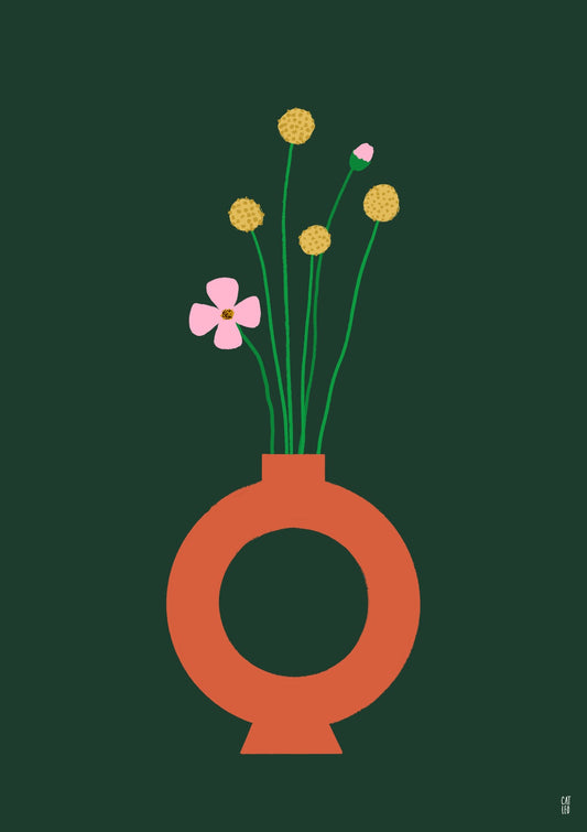 Flowers Circle Vase
