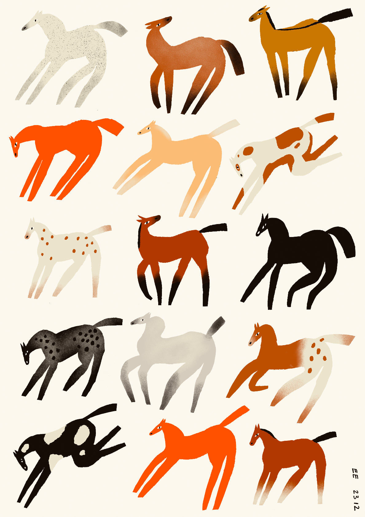 Horse colors & patterns no 02