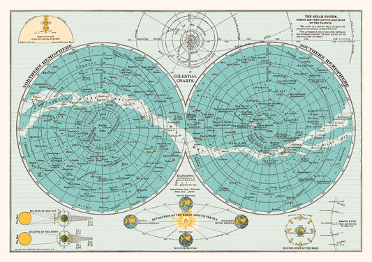 Celestial Charts - Blue