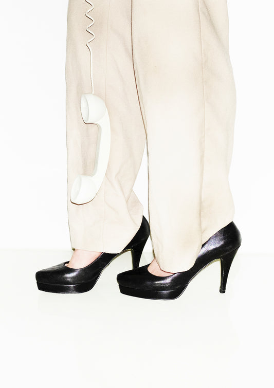 Landline and heels / contemporary photo print