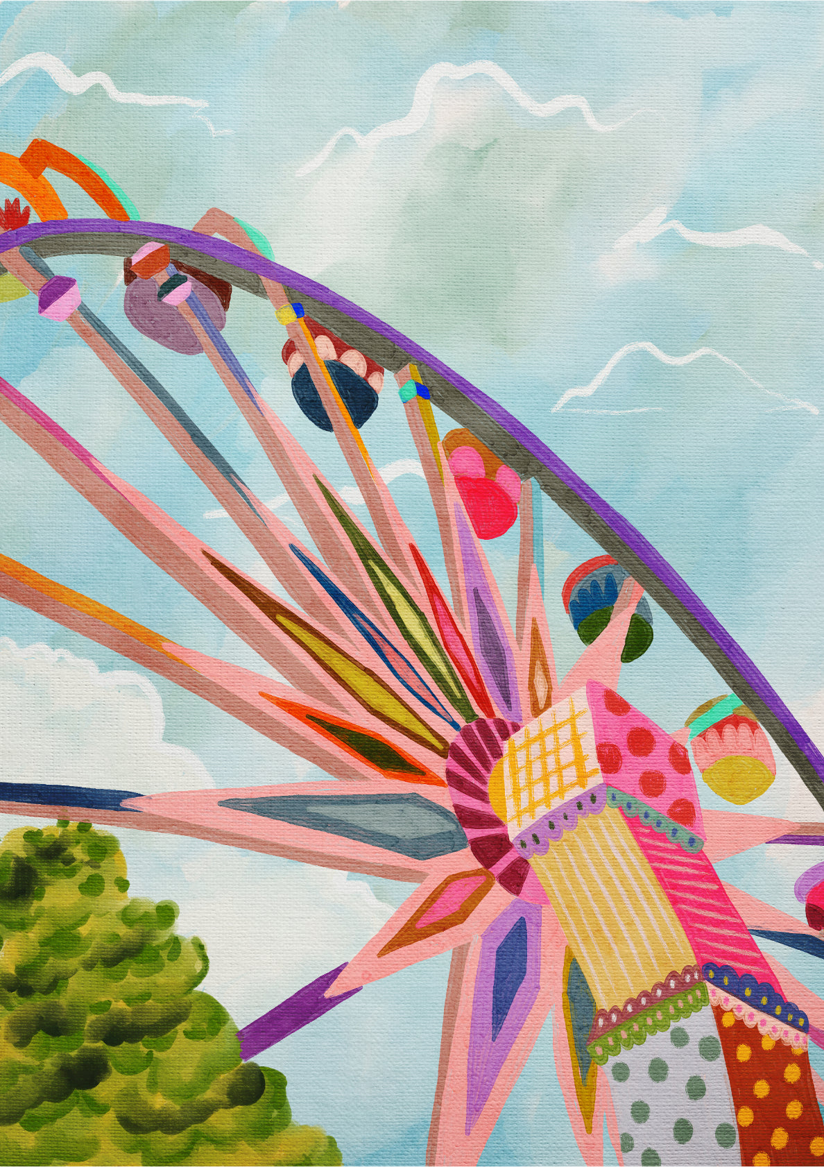 Colorful Ferris Wheel