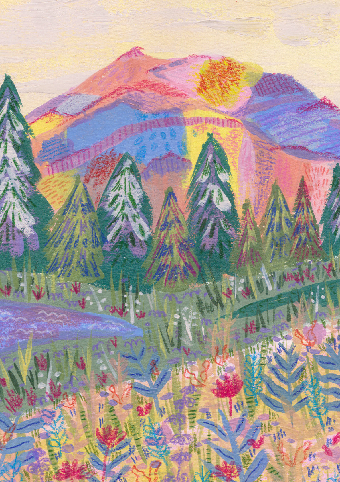 Colorful Mountain Confetti