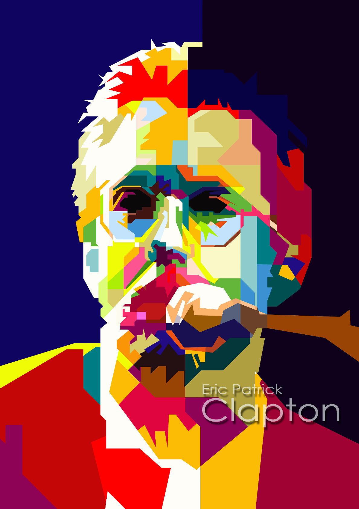 Eric Clapton English Blues Guitarist And Singer Pop Art WPAP