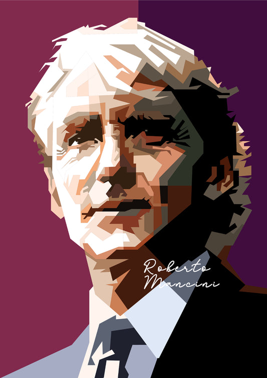 Roberto Mancini Italy Serie A Retro Football