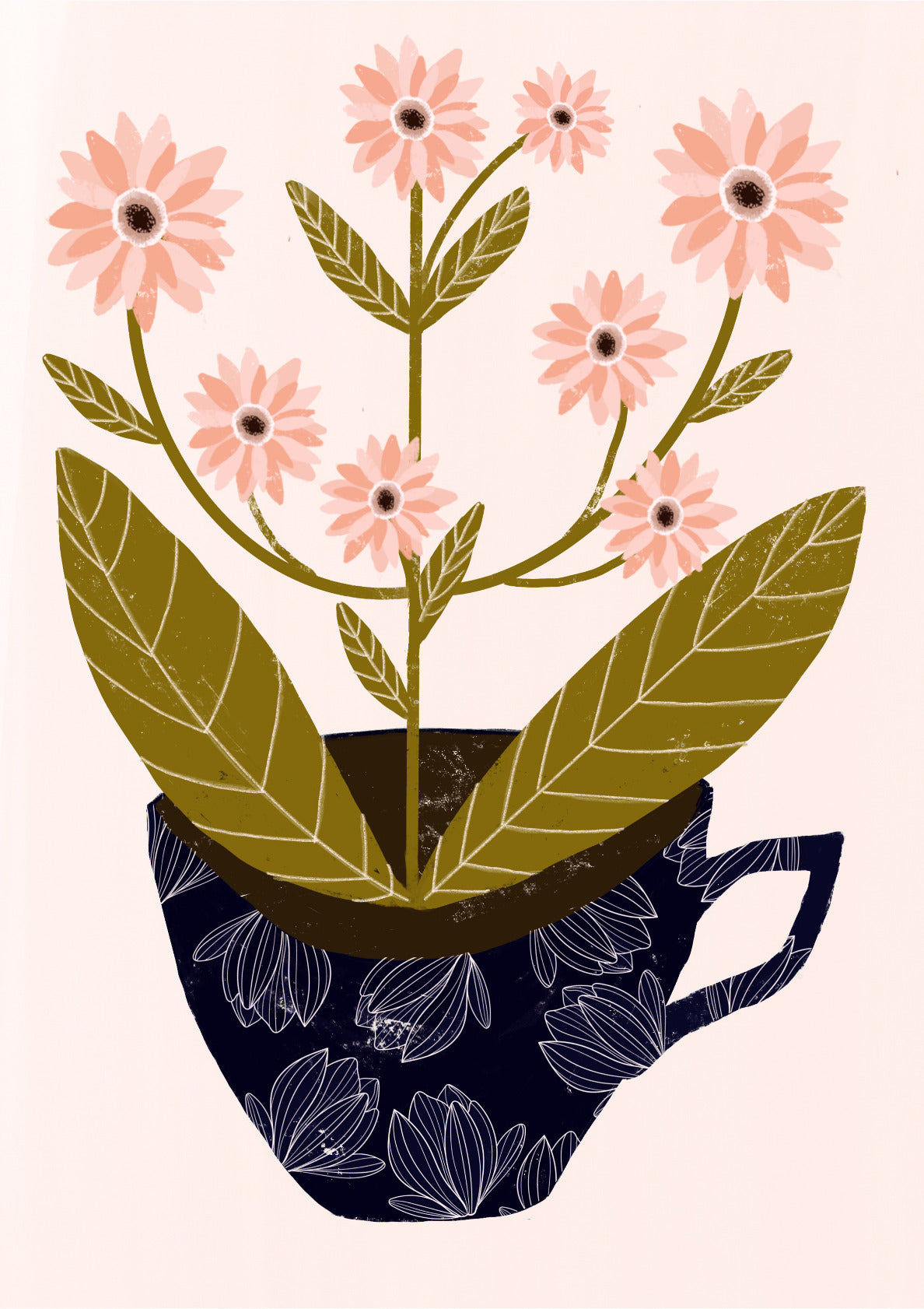 Pink Flower in a cup