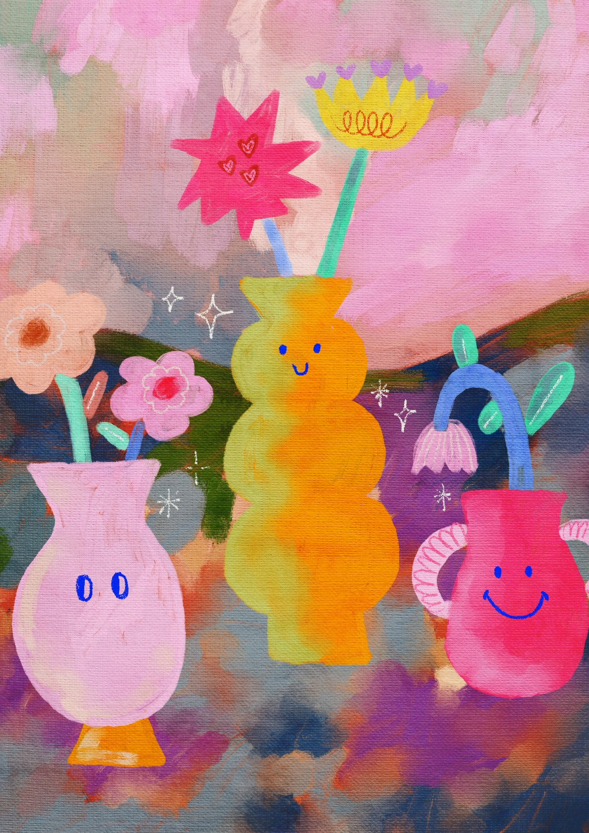 Flowers and Cute Vases