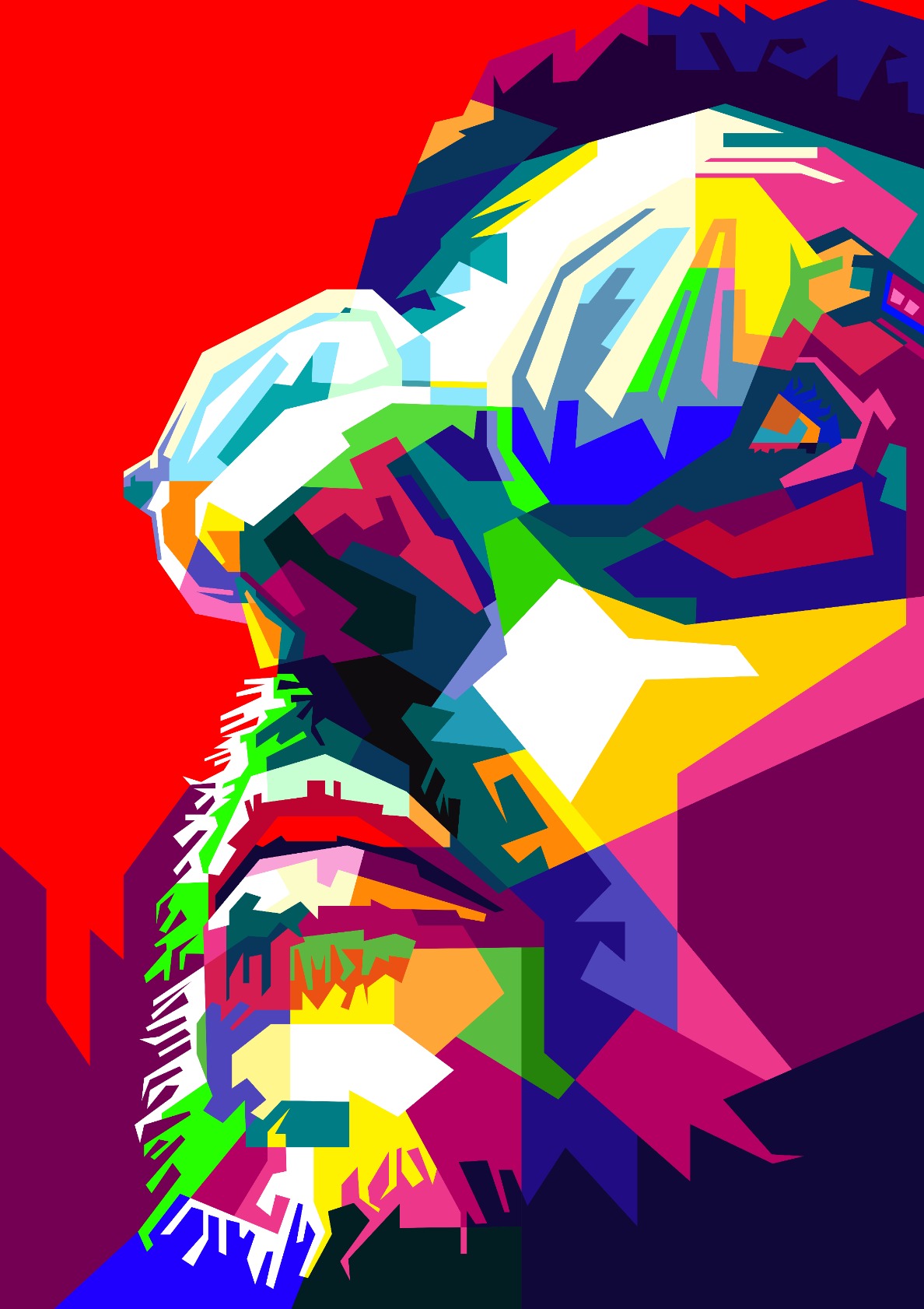 Leon The Professional Hollywood Actor Pop Art WPAP