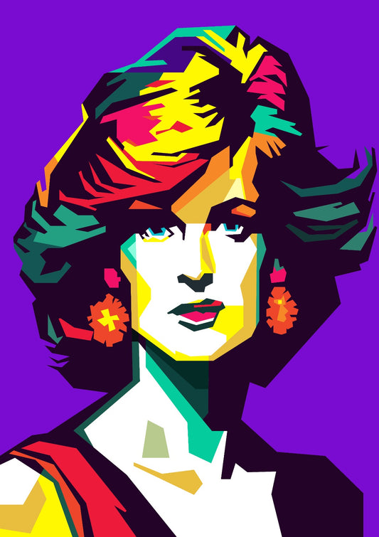 Retro Diana Famous Loved Beauty Woman