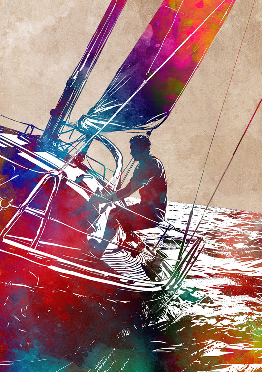 Sailing sport art 1