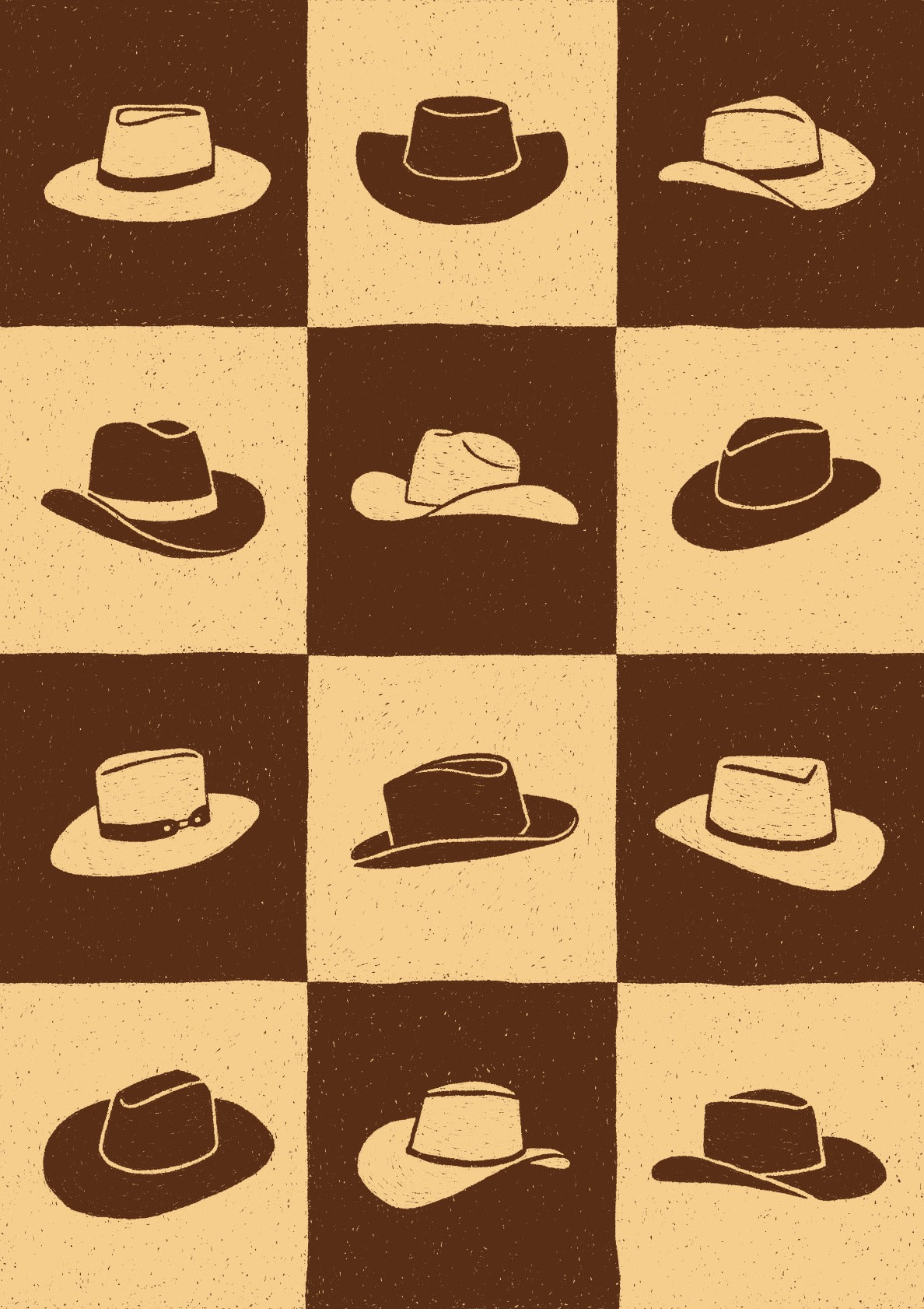 Cowboy Checkerboard