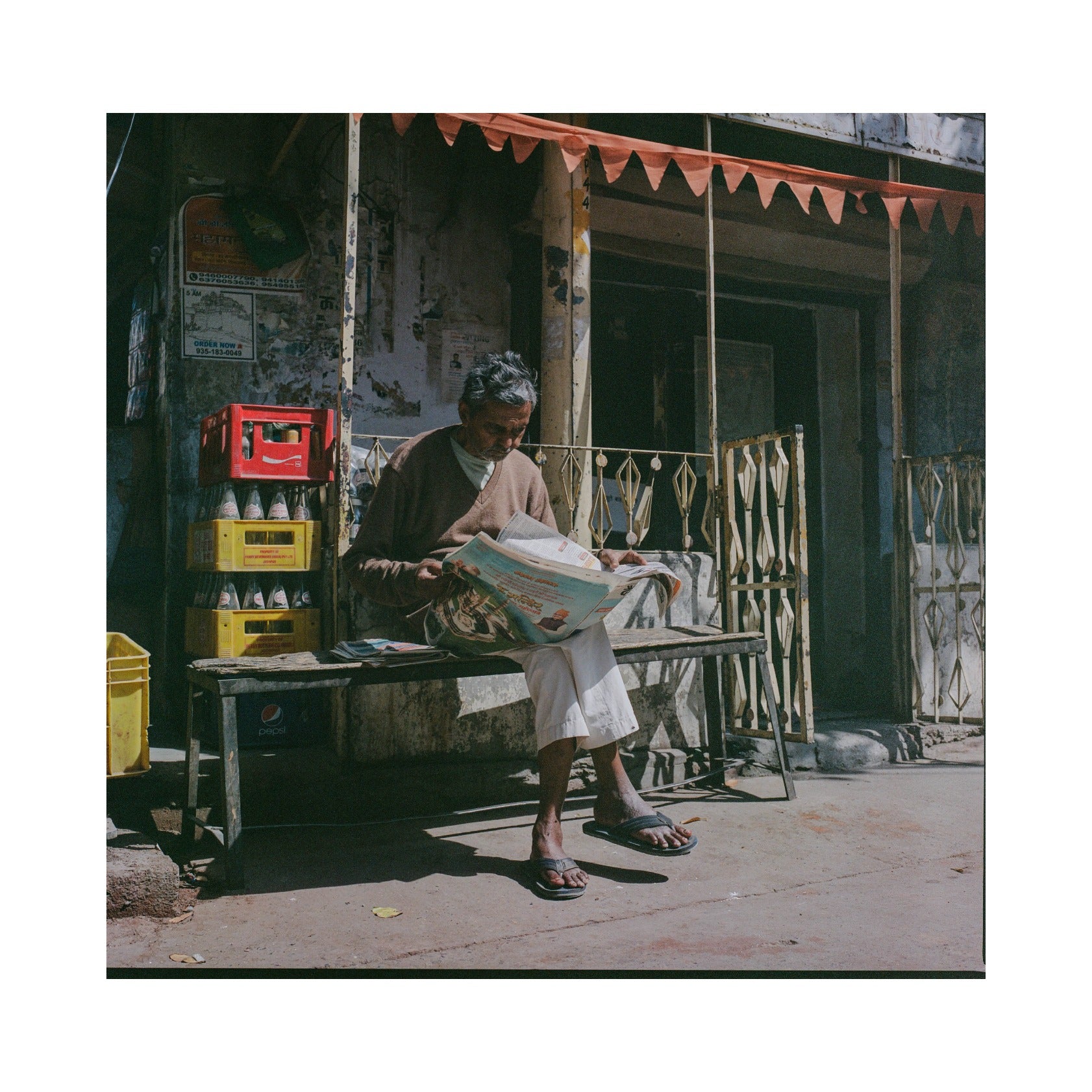 In the streets of Jodhpur in India.