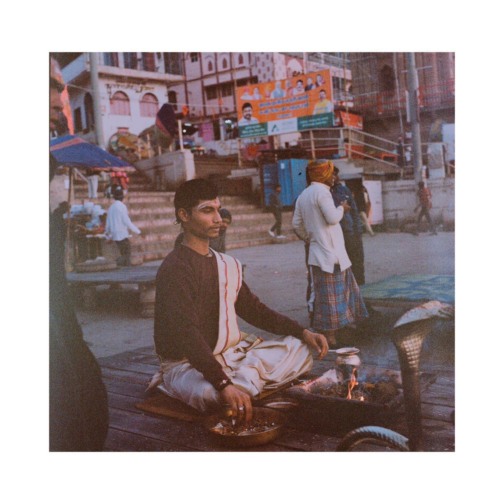 Meditation in Varanasi, India.