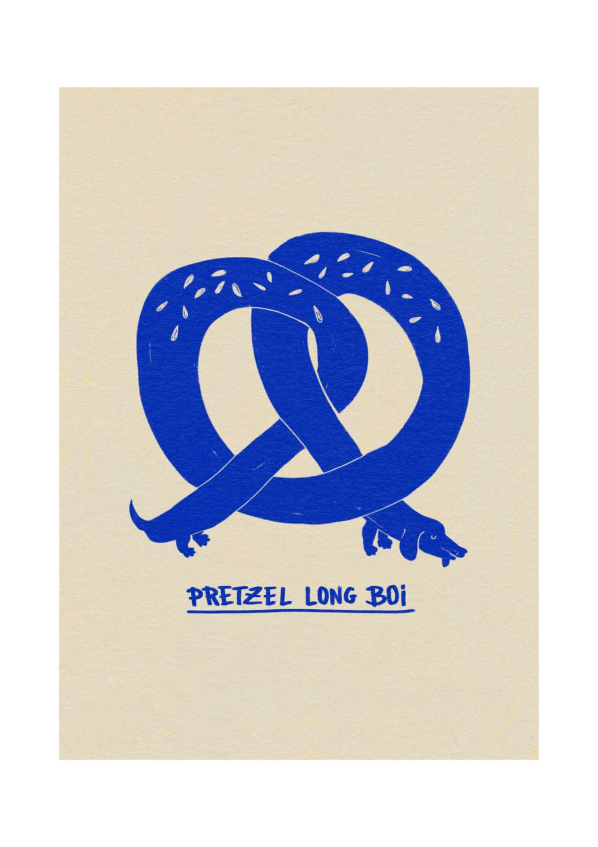 Funny Sausage Dog Print