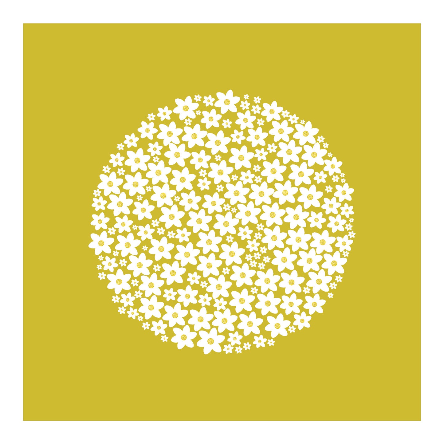 White Daisies (on yellow)