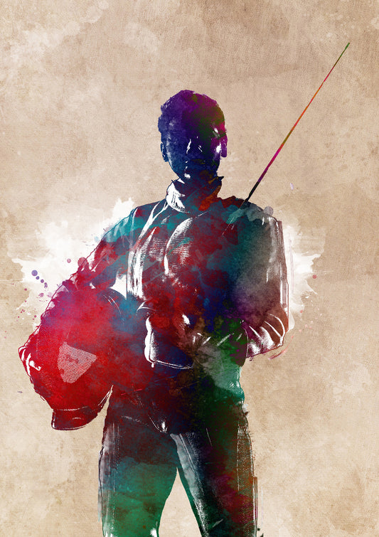 Fencing sport art 2