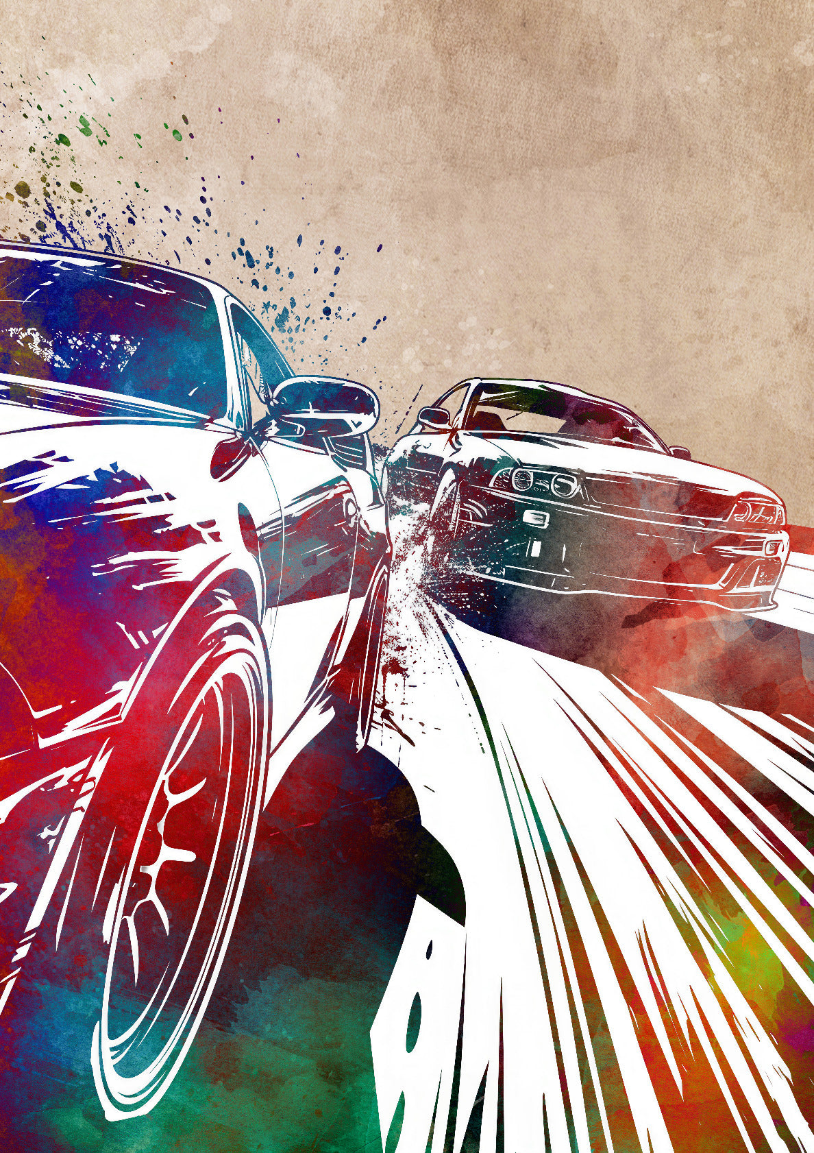 Car racing sport art 2