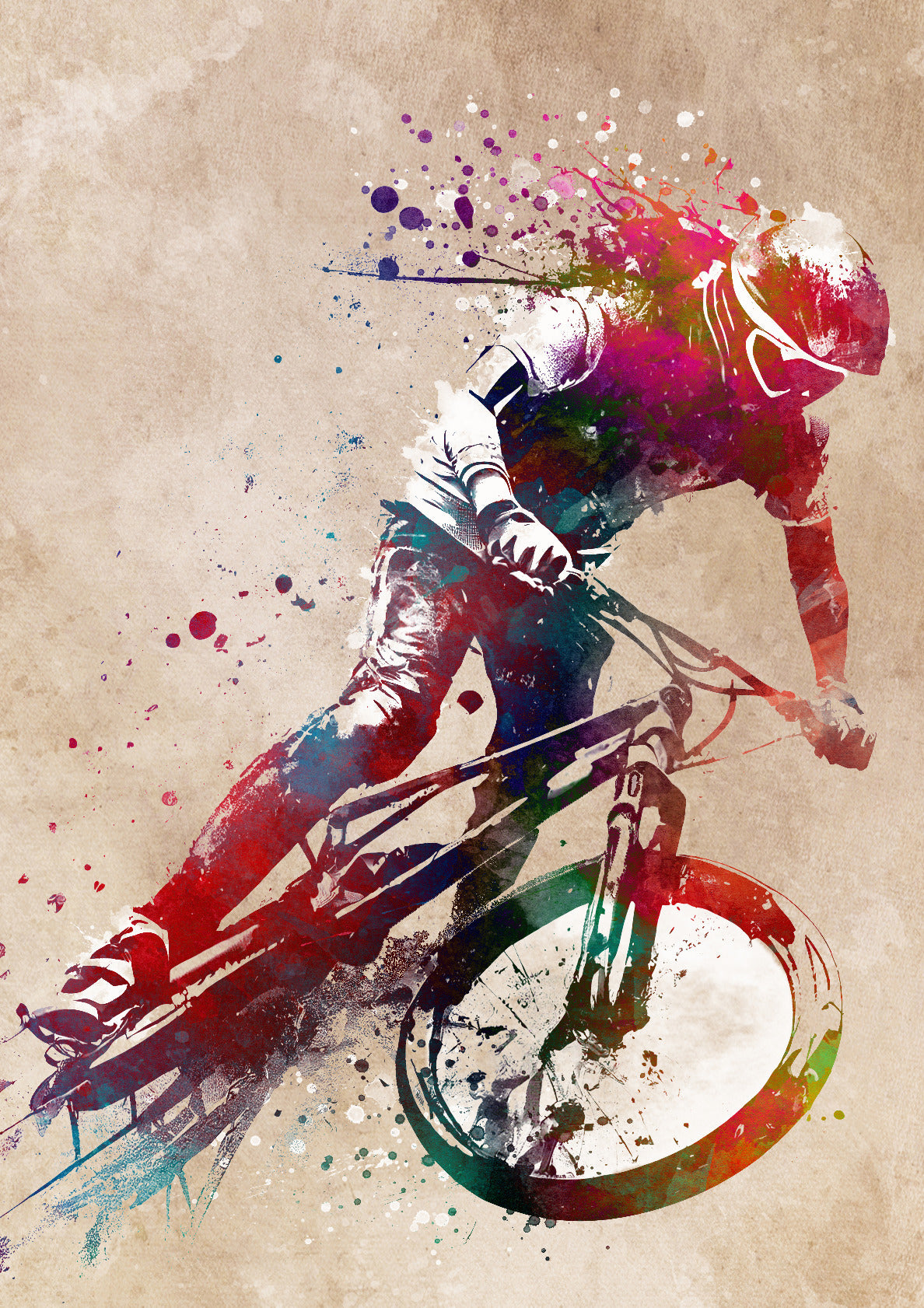 BMX biker sport art 2
