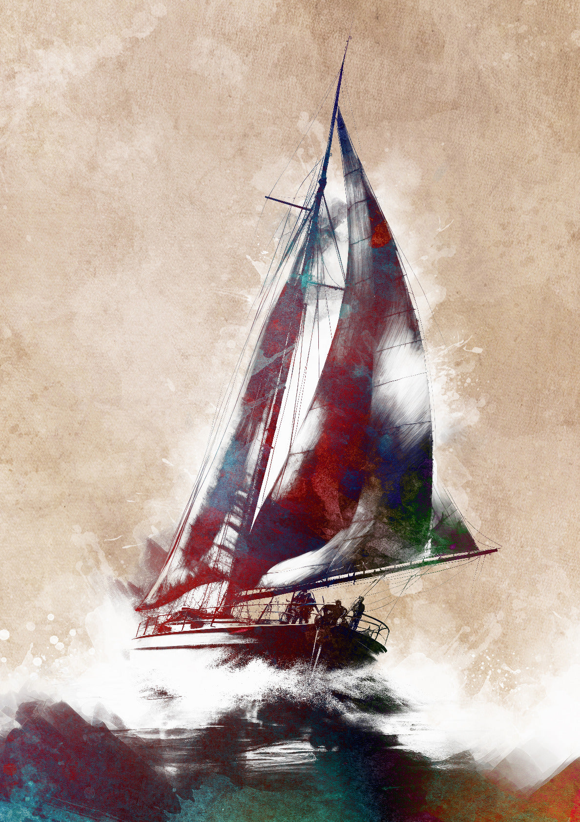 Sailing sport art 3