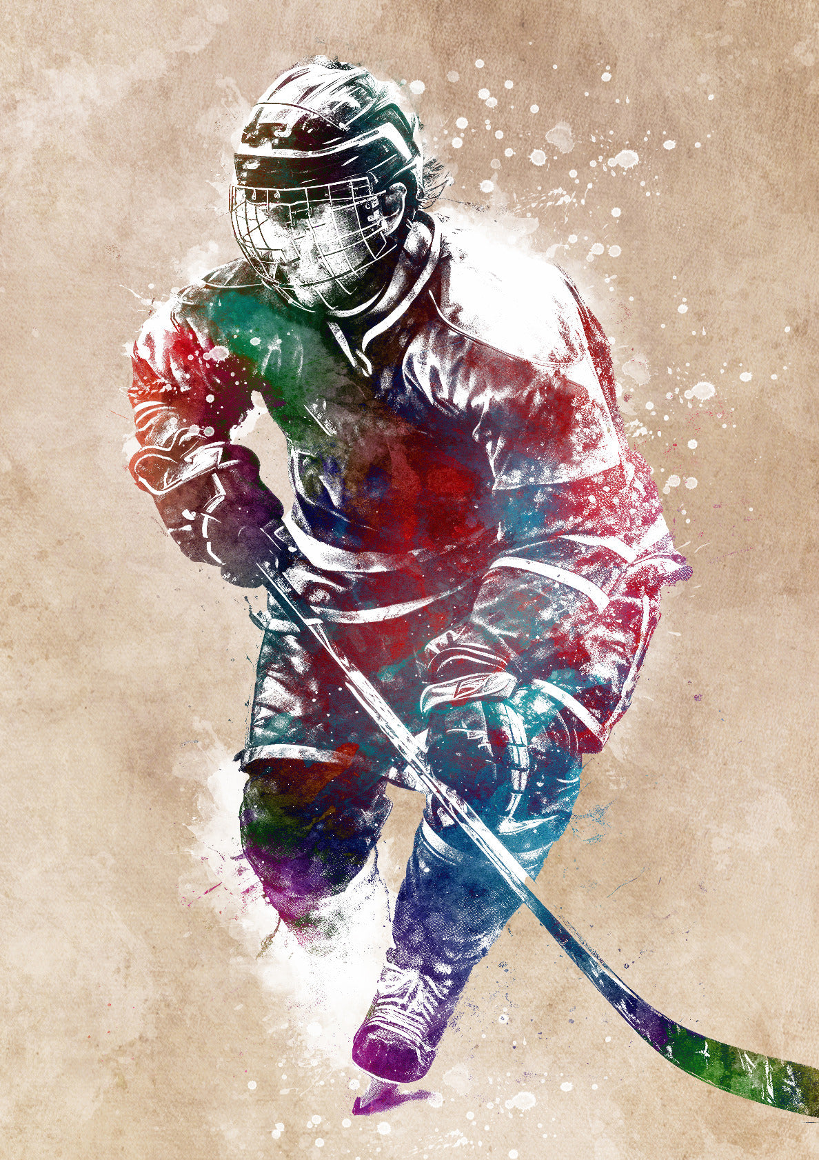 Hockey sport art 1
