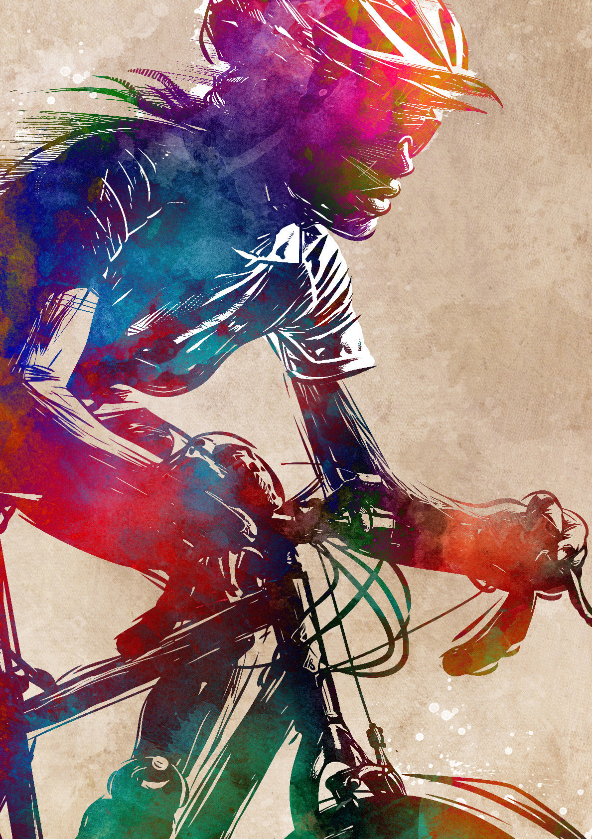 Cycling sport art 3