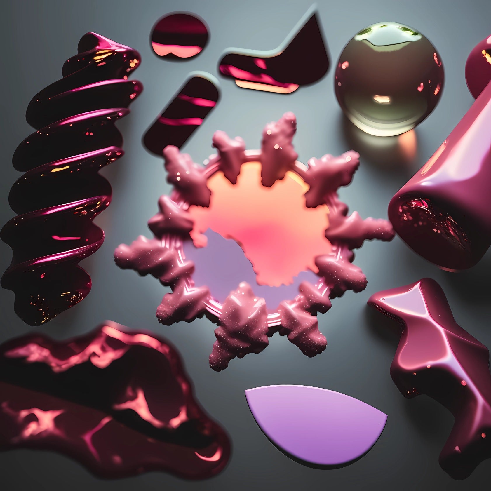 All the colours bleached to white