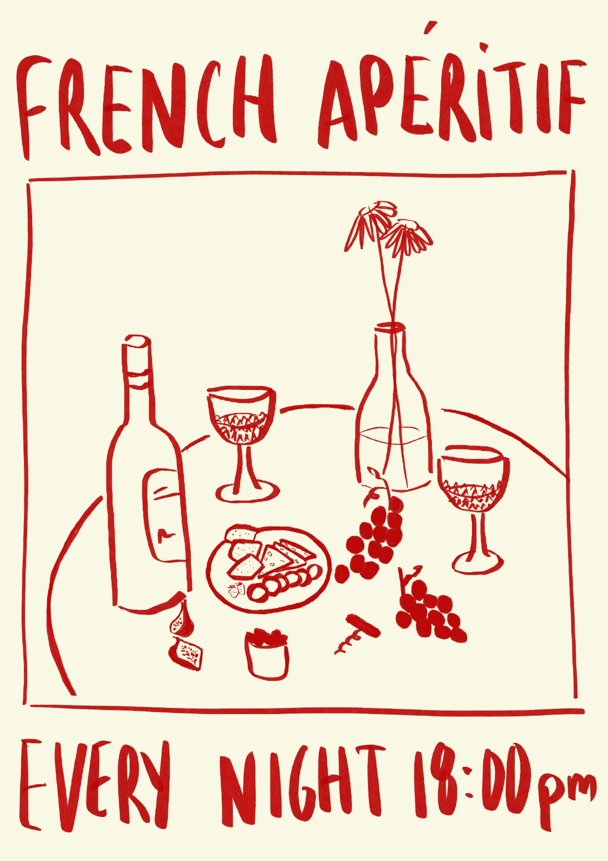 French Aperitif Art Print