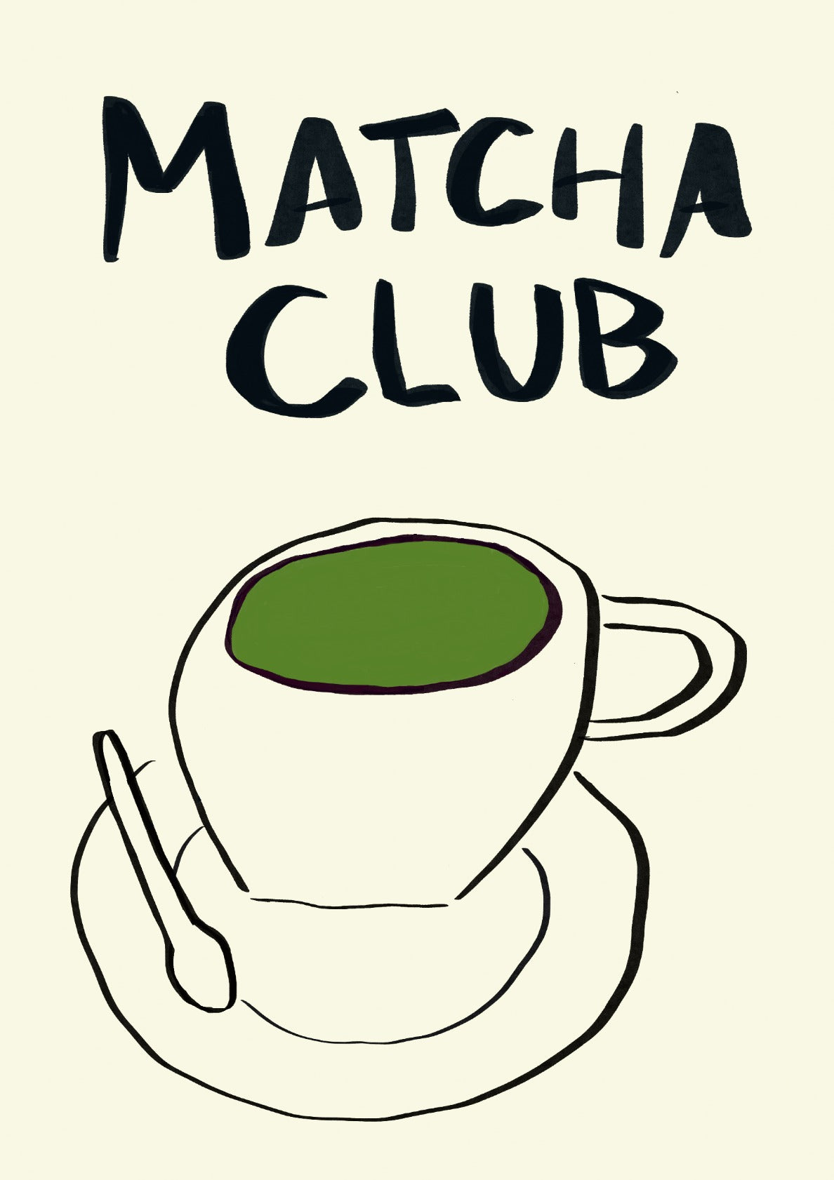Matcha Club Art Print