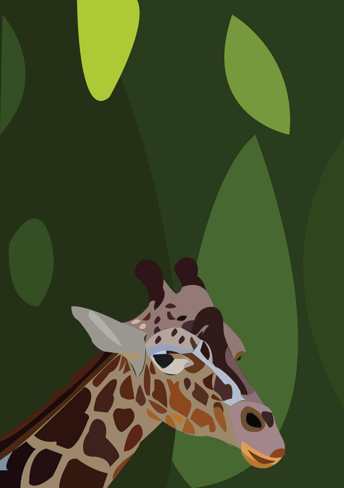 Giraffe Animal Illustration