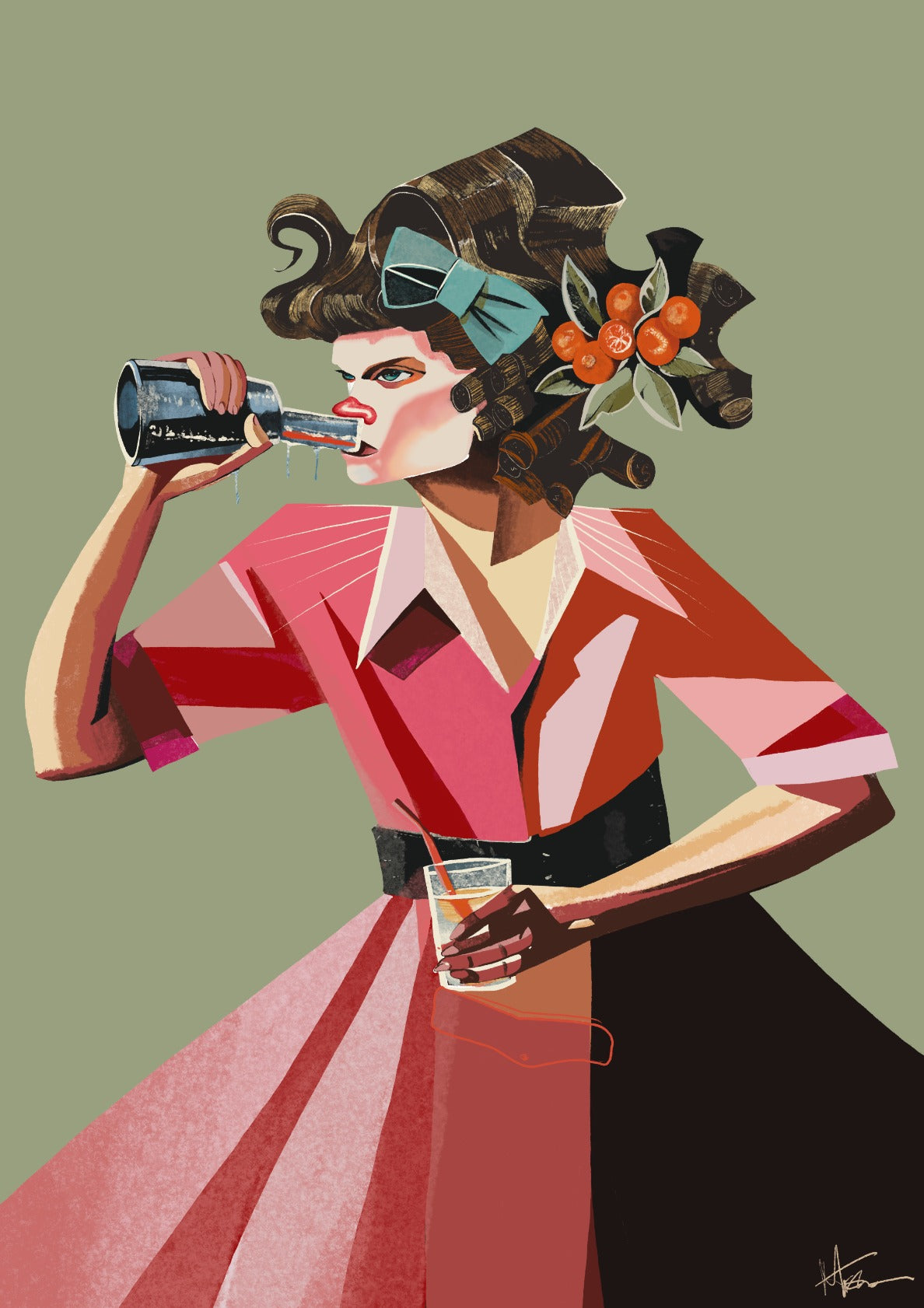 On Break at The Diner