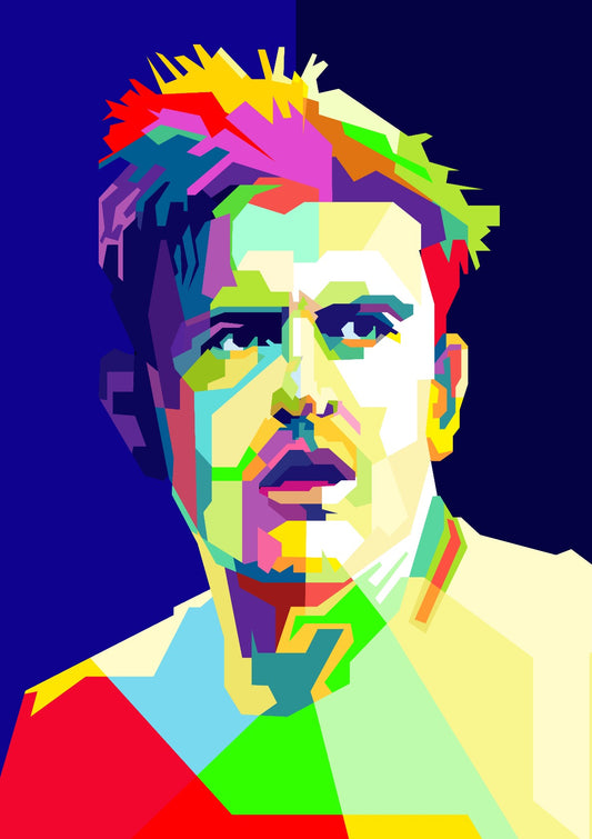Harry McGuire English Football Pop Art WPAP