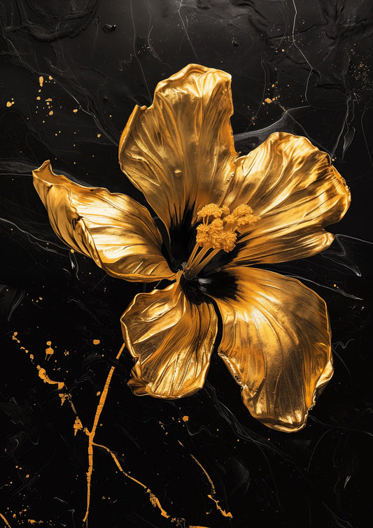Gold flower By Jean-Claude