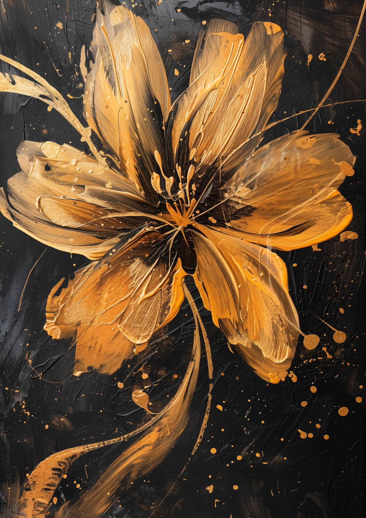 Orange flower By Jean-Claude